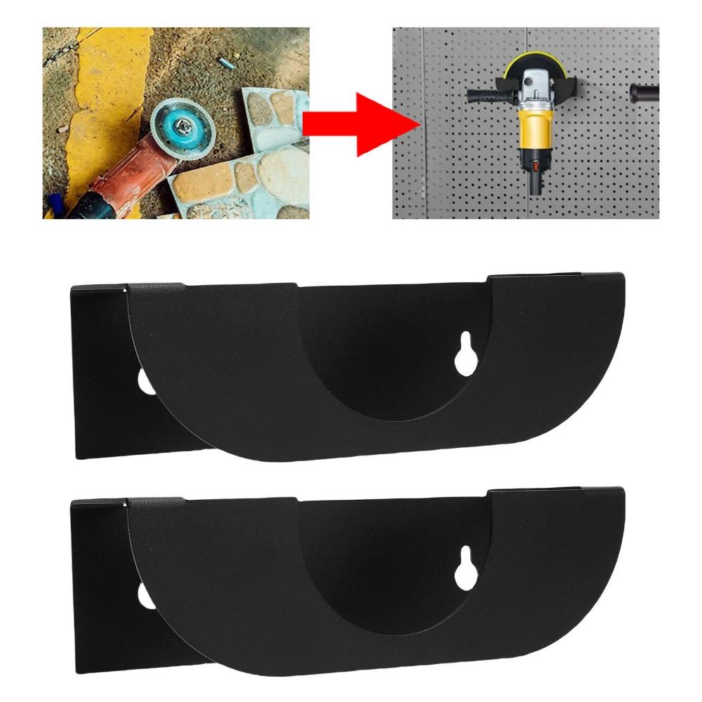 2pcs Lightweight Wall Mount Bracket Multifunctional Angle Grinder Stand Angle Grinder Holder Home