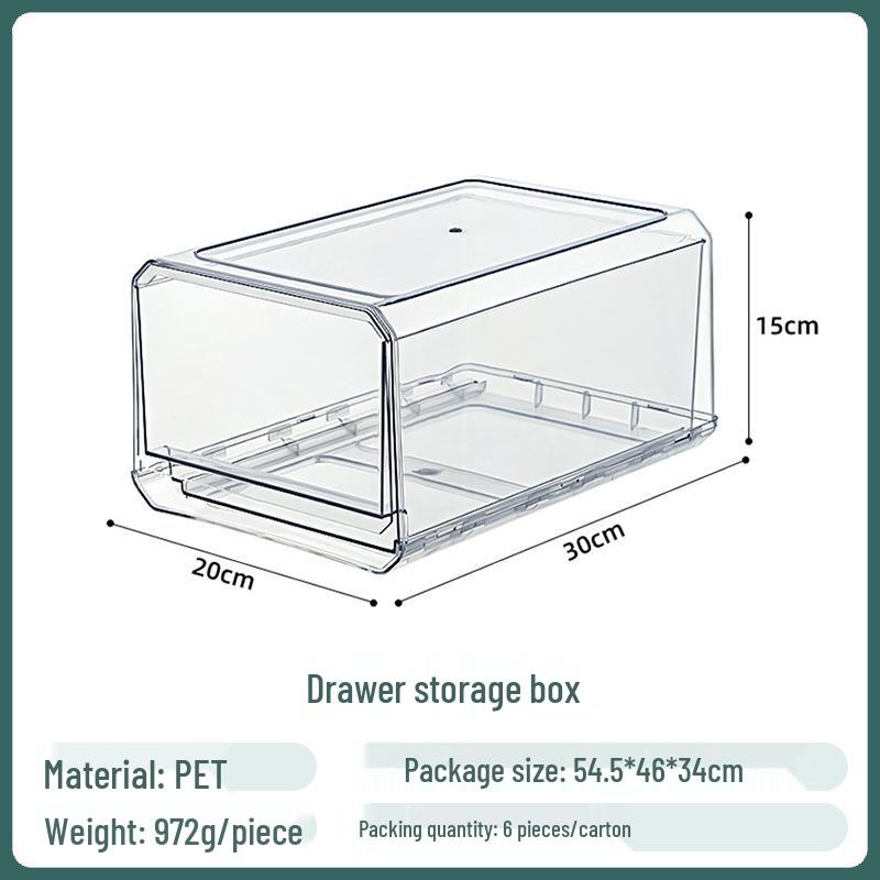 Food-Grade Transparent Refrigerator Storage Box – Large Capacity for Kitchen Organizing