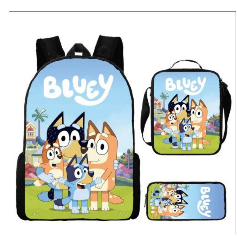 New Bloy Dog Cartoon Elementary School Bag Pencil Bag Pattern Diversified Backpack