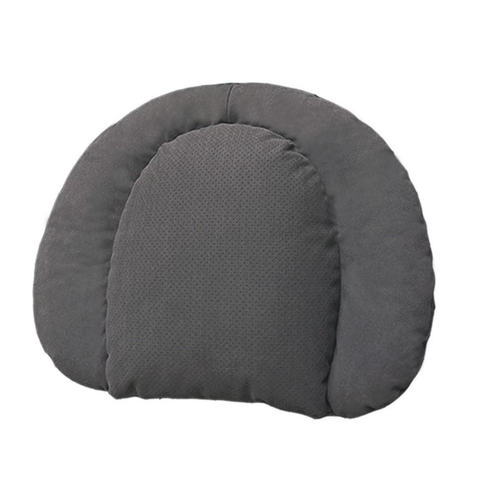 Curved Shape Double Layer Lumbar Support Cushion Auto Lumbar Support Cushion Office Sitting чёрный