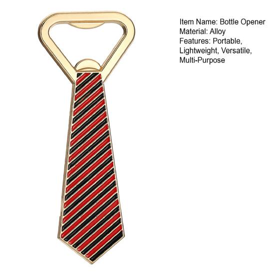 Tie Shape Bottle Opener Alloy Beer Wine Cap Opener & Fridge Magnet Decorative Opener Wine Novelty Bar Accessories