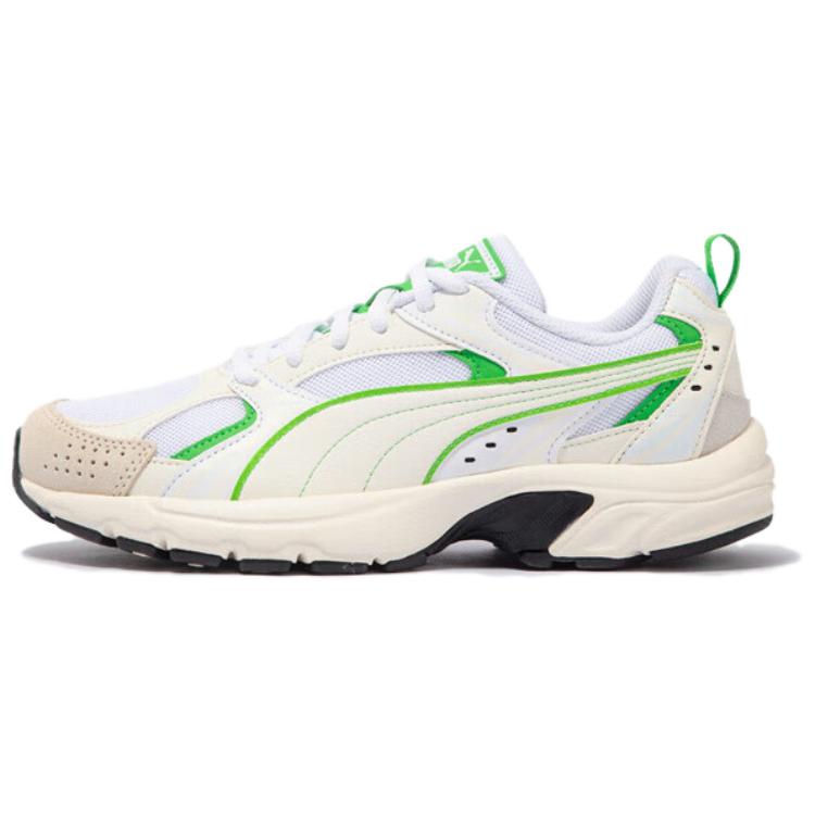 

New PUMA Milenio Low Top Casual Shoes Unisex White Green 402113-03 42.5