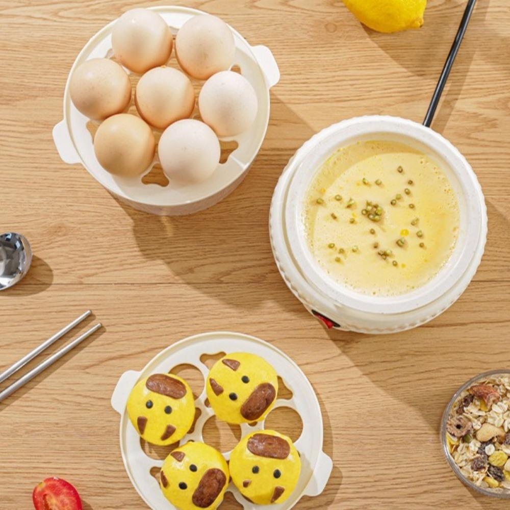 Plastic Automatic Egg Steamer 1-3 Layers Egg Boiler Half Boiled Egg Maker  Dormitory