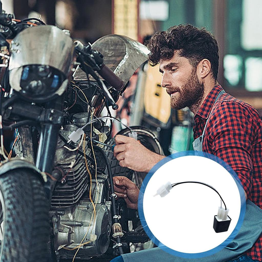 Blinkrelais, LED Blinkerrelais, LED Motorradrelais-Adapter, 12 V 2 Pins,