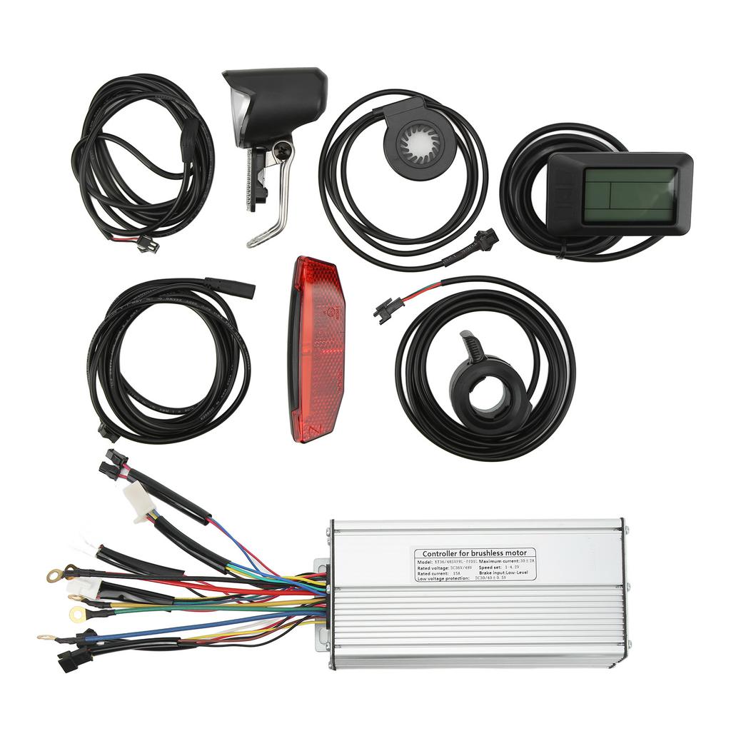 Electric Bike Conversion Kit LCD7U Meter 30A Sine Waving Control System for 48V 1000W Motor