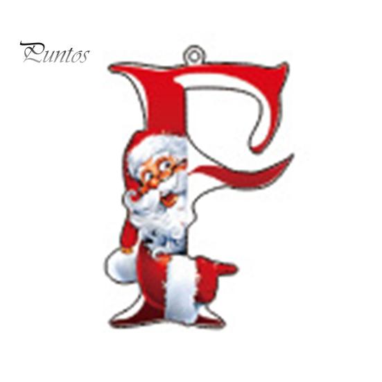 

Рождественские украшения, персонализированные 26 букв имени слова елочные подвесные украшения Санта монограмма алфавит акриловый кулон для сумки елка декор F