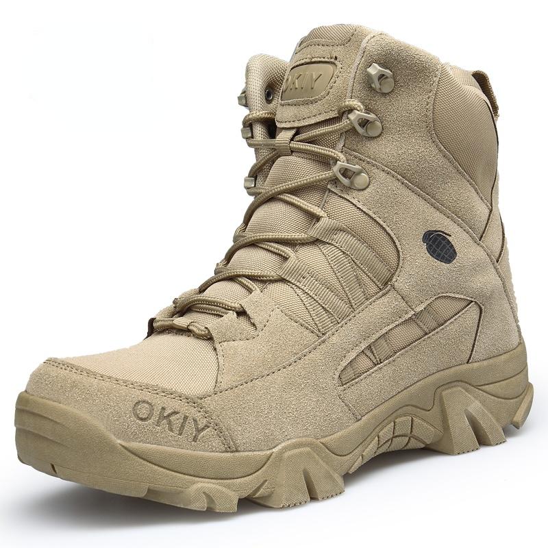 Men'S Boots Outdoor Waterproof Cow Suede Ankle Boots Men Platform Work Safty Shoes For Men Casual Hiking Shoes Sneakers Boots