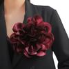 Handgefertigte Stoffblumen-Brosche für Damen Pfingstrosen-Anstecknadel Modisches Accessoire