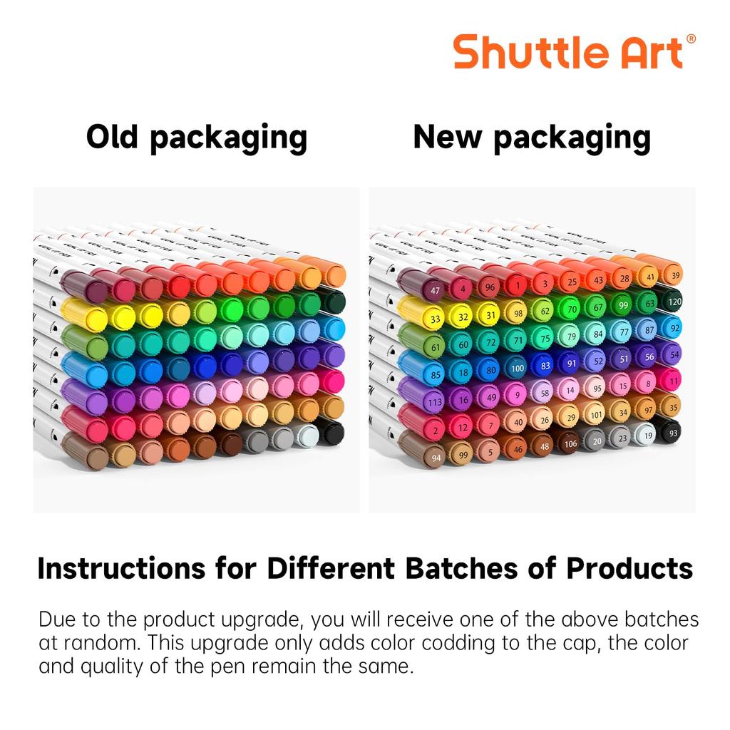 Shuttle Art Brush Pen Watercolor Brush 70 Color Set with 1 Coloring Book Marker Pen Watercolor Pen Twin Marker Brush Pen Fine Point Pen Waterproof