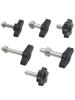 Live Broadcast Tripod Accessory: Rubber Head Screw Nut Handle, M5 Hand-Tightening Plastic Screw