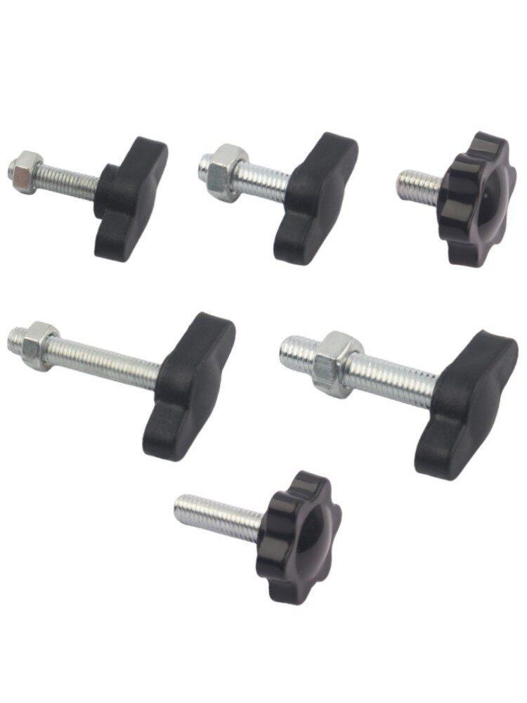 Live Broadcast Tripod Accessory: Rubber Head Screw Nut Handle, M5 Hand-Tightening Plastic Screw