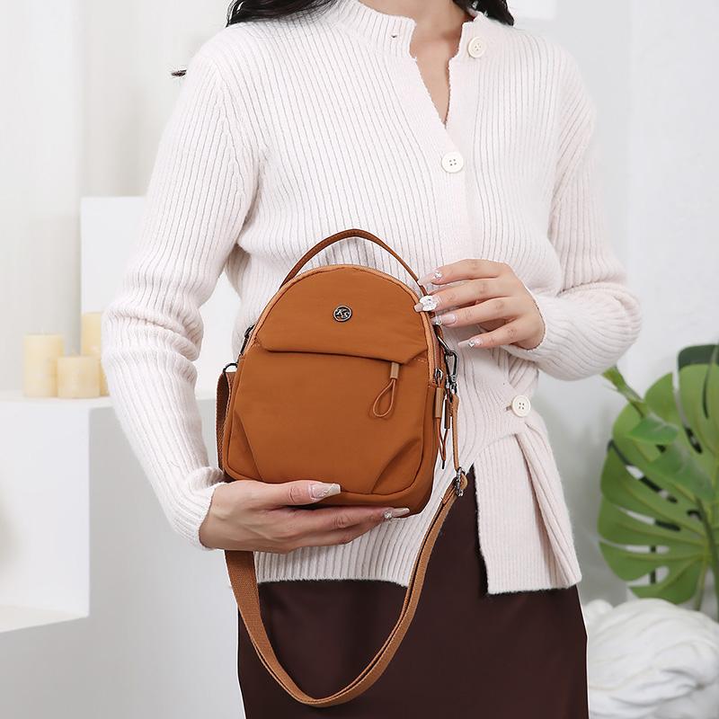 Women's Handbag Solid Color Shoulder Bag Waterproof Nylon Bag
