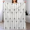 Inuit Fishing Spears Throw Blanket Durable Warm Blanket for Daily Home Use