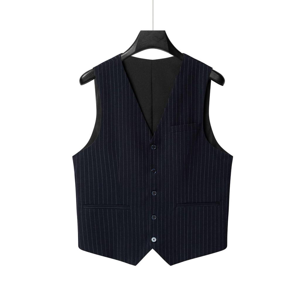 Men's Double-Breasted Striped Stretch Suit Set, Loose Fit, Plus Size for Big & Tall, Perfect for Weddings.