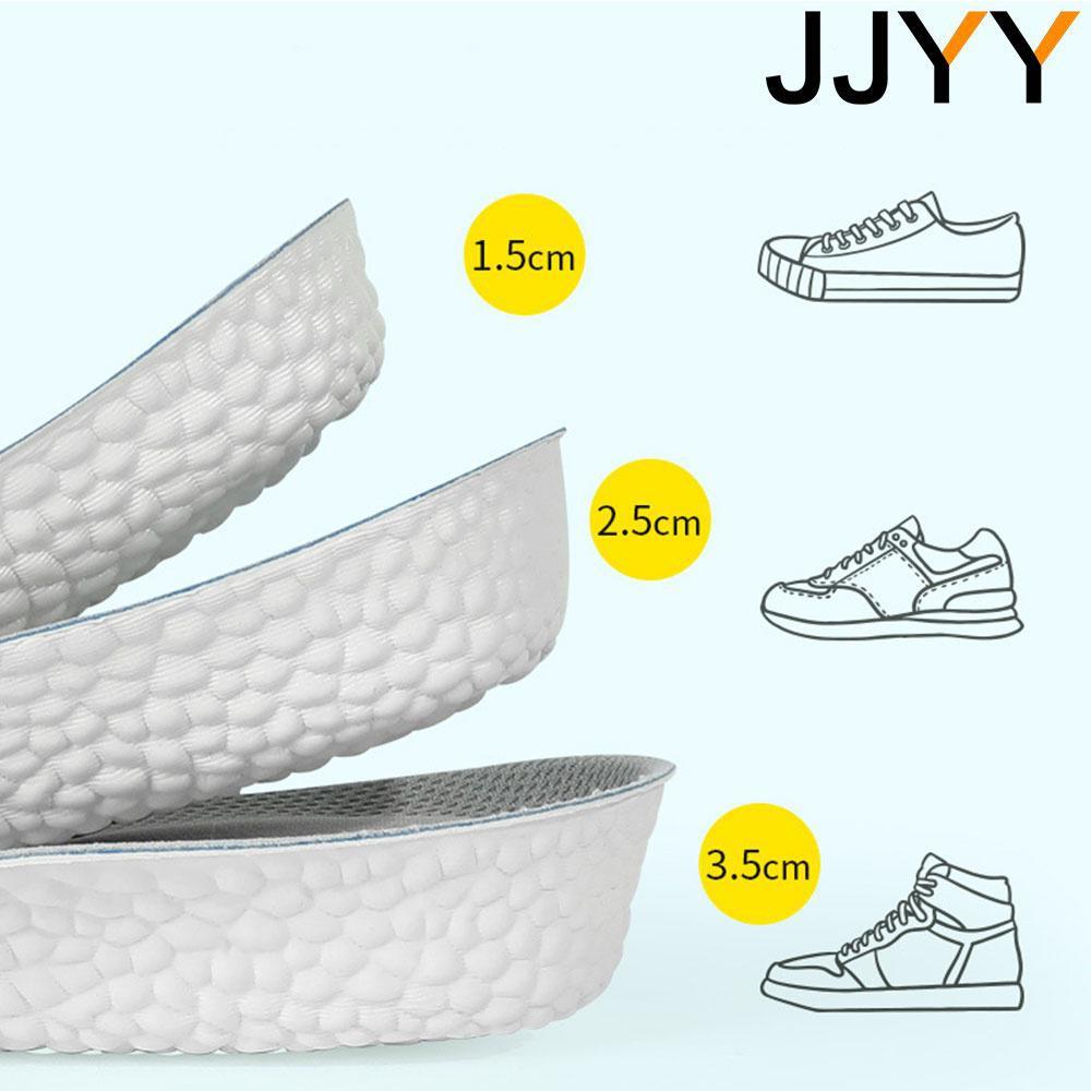 Height Increasing Memory Foam Insoles Cushion Inserts for Unisex Comfortable Health Boost Shoe Accessories