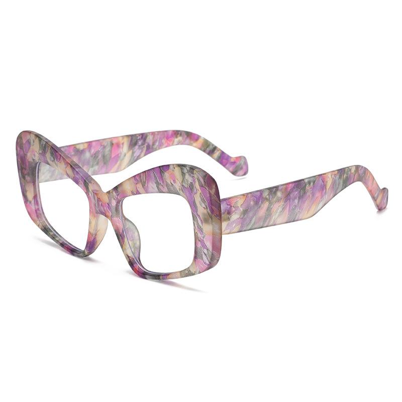 

2025 Новые модные прозрачные компьютерные очки кошачий глаз для женщин, персонализированные очки против синего света, декоративные очки для вечеринки