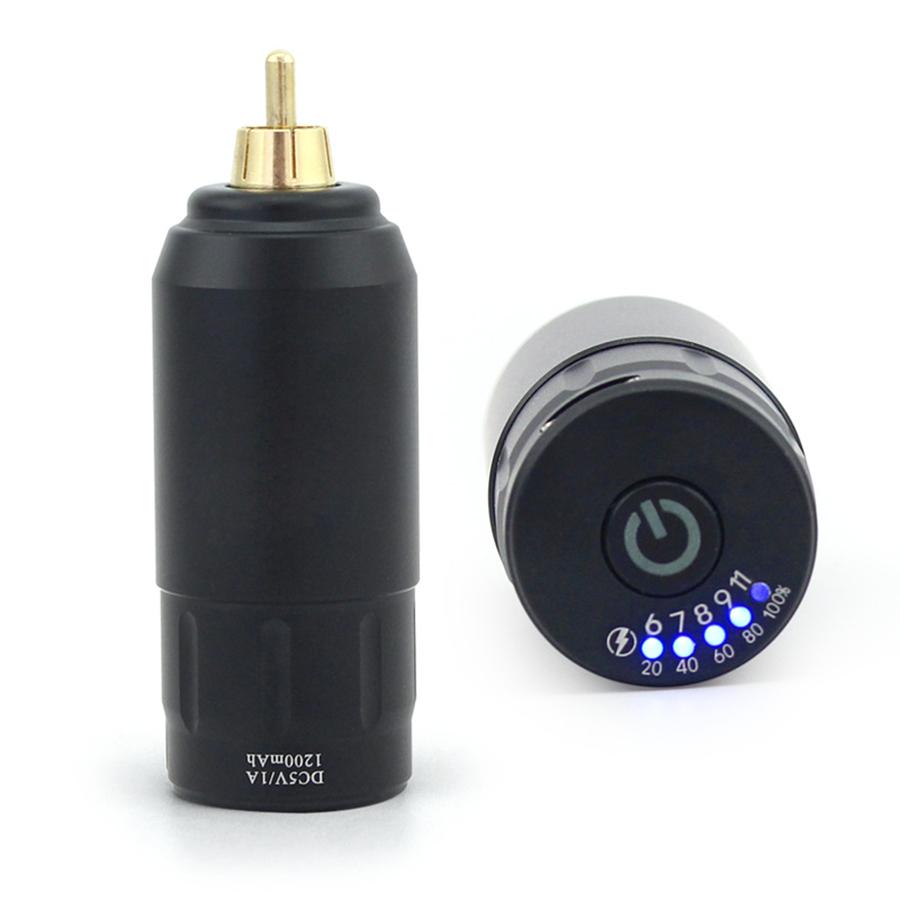 

Wireless Rotary Tattoo Pencil Case, Rechargeable Power Supply, RCA tattoo machine