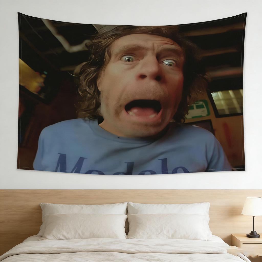 Frank Gallagher Pop Art Wandteppich 2D Ebenen Druck Pfirsich Beige Wandbehang TV-Serie Dekoration für Wohnzimmer Schlafzimmer Party