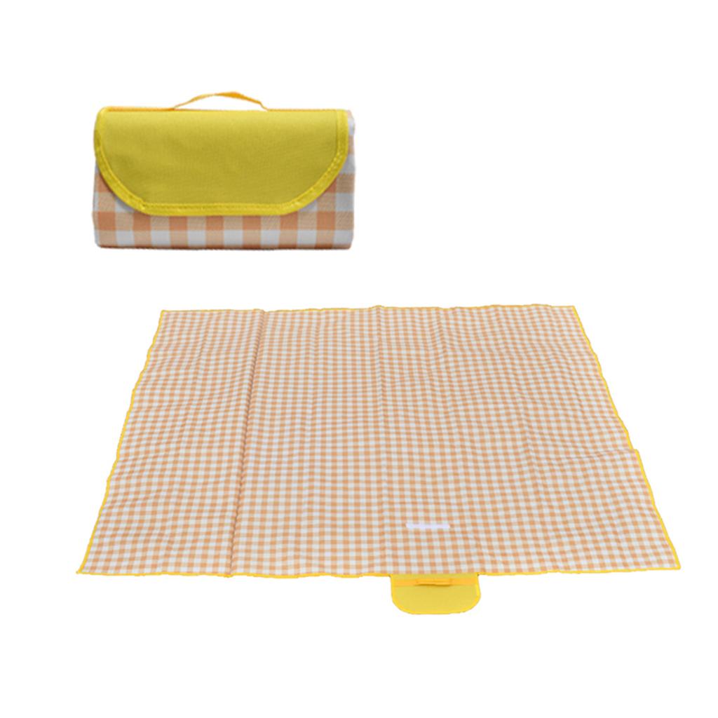6.5 X 6.5 FT Picnic Blanket Outdoor Extra Large Folding Picnic Mat Waterproof Sandproof Garden