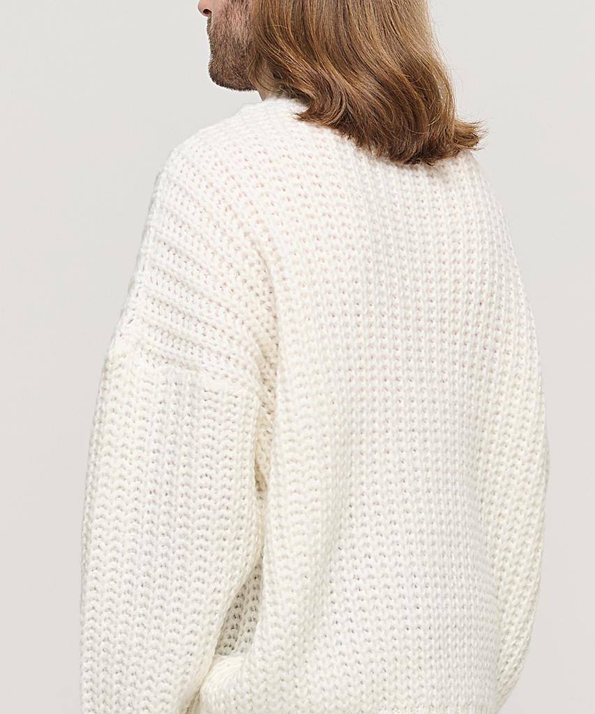 CARGOBROS Semi-Over Cable Mock Neck Knit (Ivory)