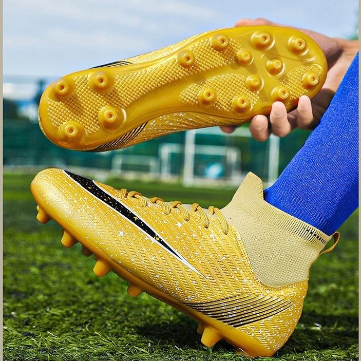Broken nail shoes Children's football shoes High top men's and women's adult nails Artificial grass training Foreign trade shoes Long nails