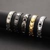 New Men Magnetic Bracelet Magnetic Therapy Hematite Titanium Steel Bracelet Removable