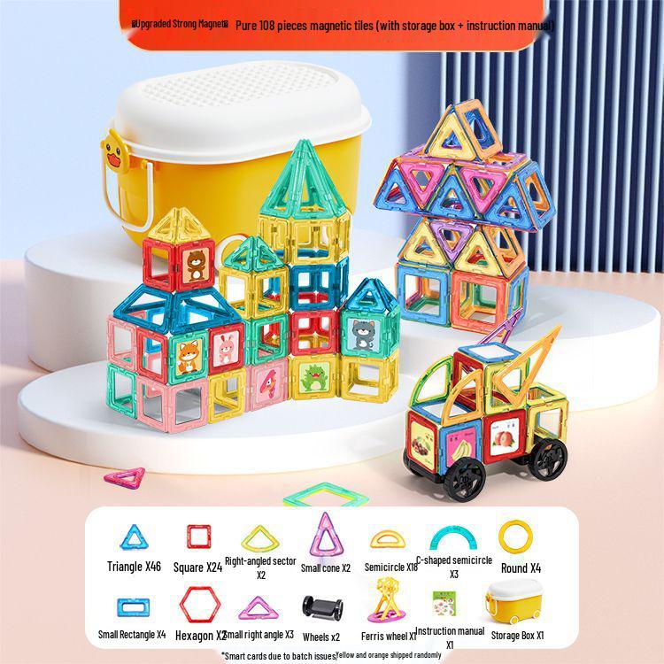 

Большие магнитные плитки Корана: Детский развивающий набор строительных блоков для мальчиков и девочек – Прочные магнитные наклейки для конструирования и обучения.