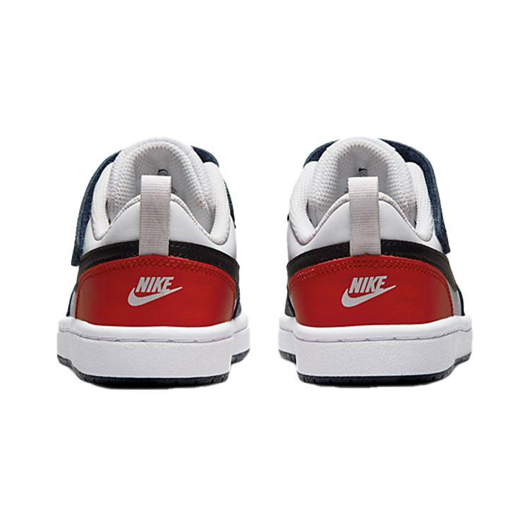 Nike Court Borough Low 2 PS White Midnight Navy Black Red DO7447-101