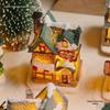 Snow House Luminous Christmas Miniature: Desktop Ornament for Home Decor