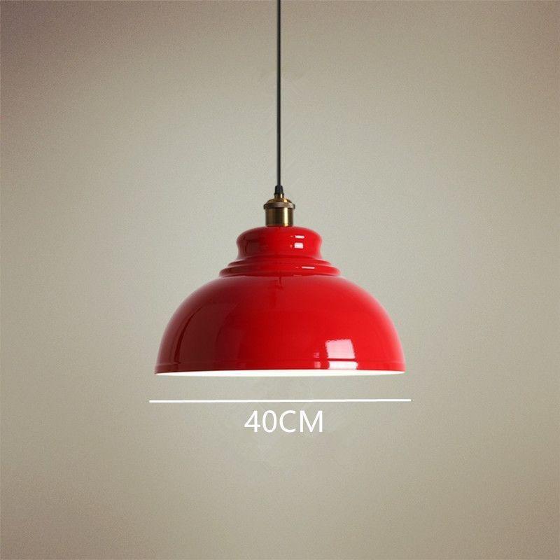 Red Retro Nordic Industrial Chandelier - Ideal for Milk Tea Shops, Bars, Restaurants, and Cafes.