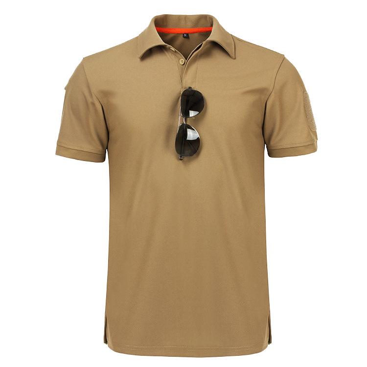 Quick-Dry Elastic Polo Shirts for Outdoor Sports and Tactical Fitness