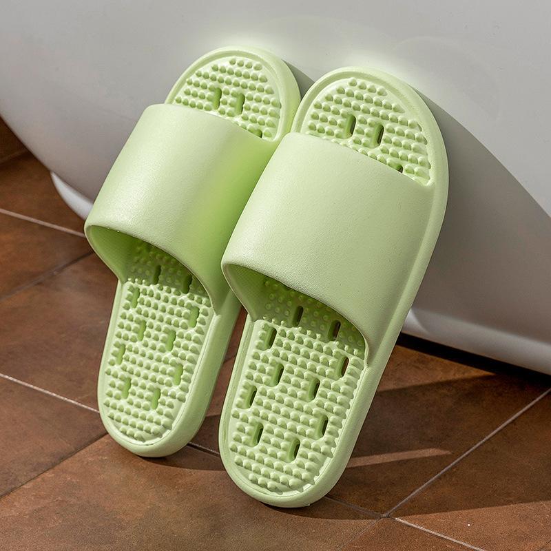 Bathroom leaking slippers women's summer 2 new silent indoor home bath non-slip quick-drying couple sandals men
