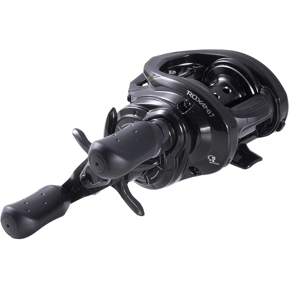 AbuGarcia Roxani7-L Left Hand High Gear Baitcasting Reel Carbon Handle Saltwater Compatible