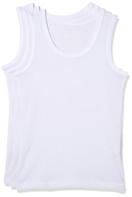 Garo Kids Running Size 140 Boys' Jersey, 3-Pack, 100% Cotton/Dry, 491864, White, (Japanese Size)