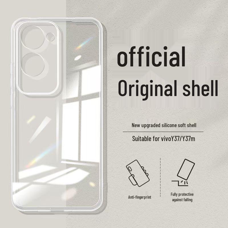 Compatible with vivo Y28e 5G: Solid Color Liquid Silicone Full Coverage Anti-Drop Soft Case