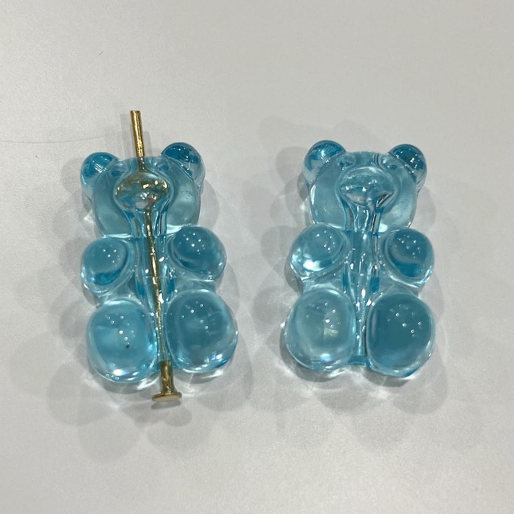 Set of 10 DIY Jewelry Supplies Bear Pendants Bear Jewelry Making Part Acrylic Material for DIY Bracelet Bangle Necklaces