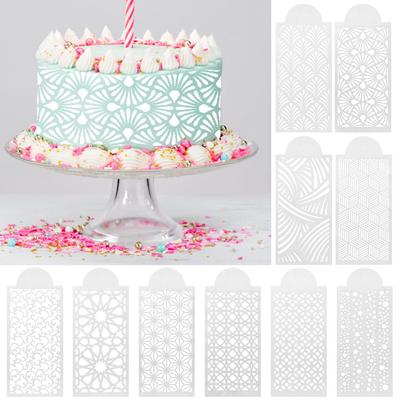 Bakeware Baking Cookie Lace Border Sugar Sieve Mold Fondant Printing Cake Stencil Baking Templates