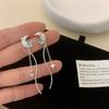 Exquisite Crystal Moon Butterfly Drop Earrings For Women Korean Fashion Star Bowknot Tassel Earrings Wedding Party Jewelry Gifts