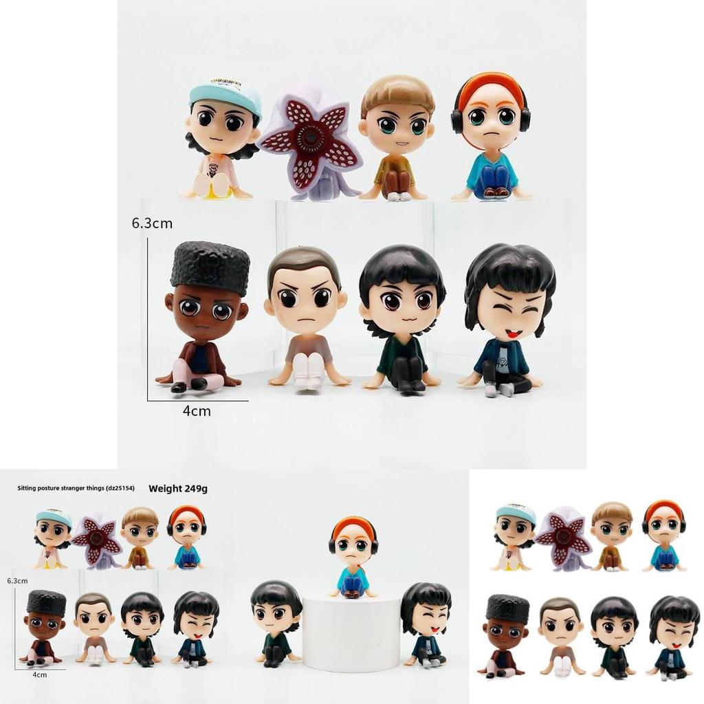 Stranger Things Collectible Figure Pack With Assembly For Kids And Fans