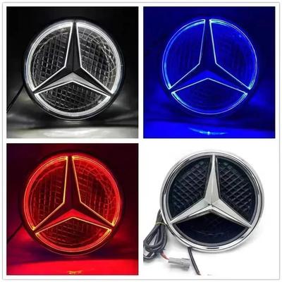 Emblemă Stea Grilă Față Mașină Logo Iluminat LED Lumină Albastră Roșie pentru Mercedes Benz W205 C E R ML GL GLA CLA CLS 2013-2016 EK2