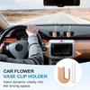 Auto Blumenvase Lüftungsschlitzklemme Luftauslass Glas Vermehrung Pflanzenhalter Holz Automobil Ästhetische Innendekoration für Limousine