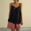 Cotton and Linen Camisole Loose and Versatile Top