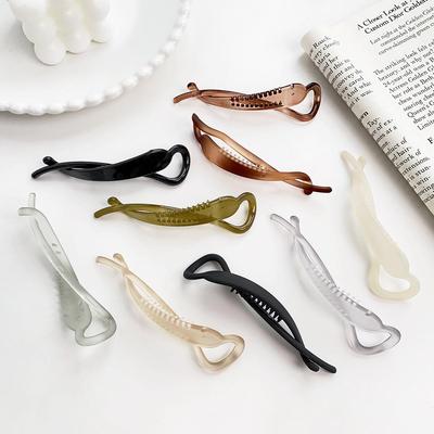 Elegante Bananen-Haarspange im koreanischen Stil für Pferdeschwänze und Dutts