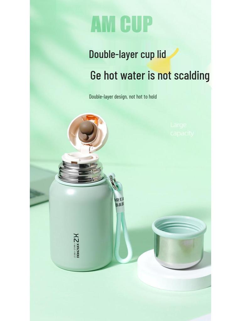 316 Stainless Steel Wide-Body Large Capacity Thermos Cup for Students - Portable and Durable