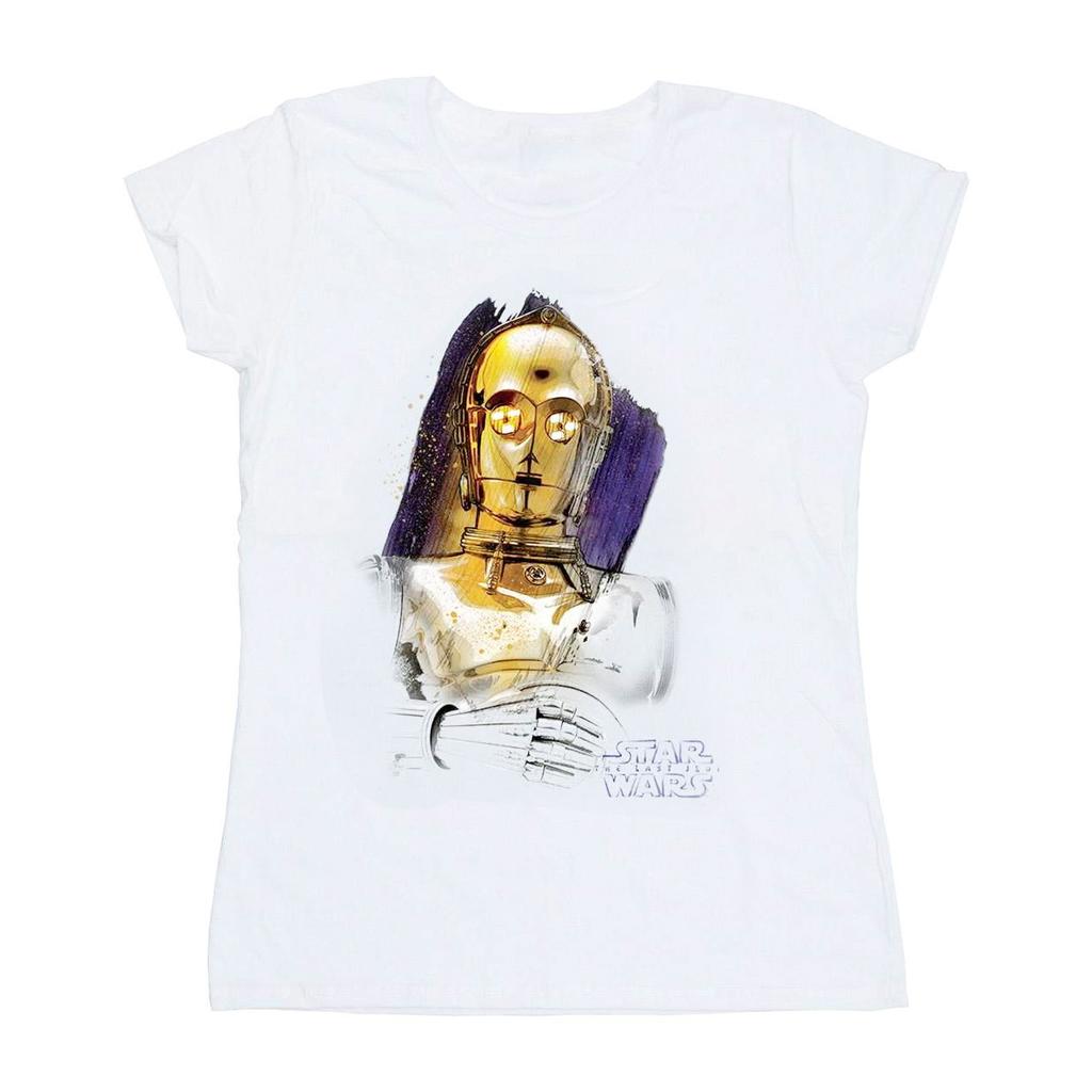 Star Wars Womens/Ladies The Last Jedi C-3PO Brushed Cotton T-Shirt