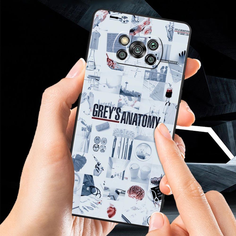 Greys Anatomy Phone Case for Xiaomi Poco F7 F6 F5 F4 F3 X6 X5 X4 X3 NFC F7 Ultra M4 C51 C55 GT 5G Soft TPU Cover Fundas Capa Bag