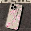 Transparent Flower Branch Phone Case For iPhone 16 15 14 Pro 13 12 11 Max Mini 7 8 Plus XR X XS SE2022 Shockproof Silicone Cover