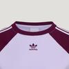 Adidas Originals Baby Striped Round Neck Short Sleeve Sports T-Shirt Women tops KU4768