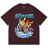 230 Gsm 100% Cotton Pokemon V11 Jimbei Pikachu Print Unisex Heavy Cotton T Shirt