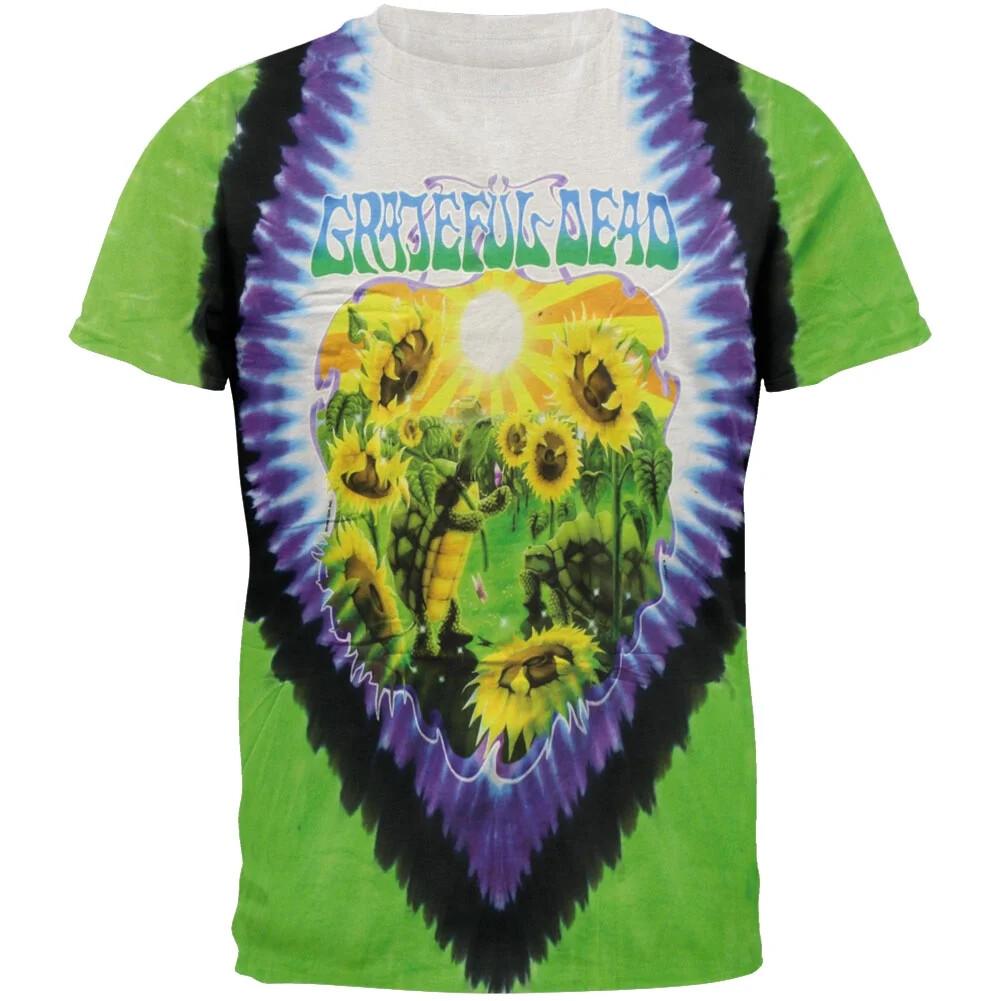 Grateful Dead Turtles Terrapin Station Liquid Blue Tie Dye Mens T-shirt - NEW XL